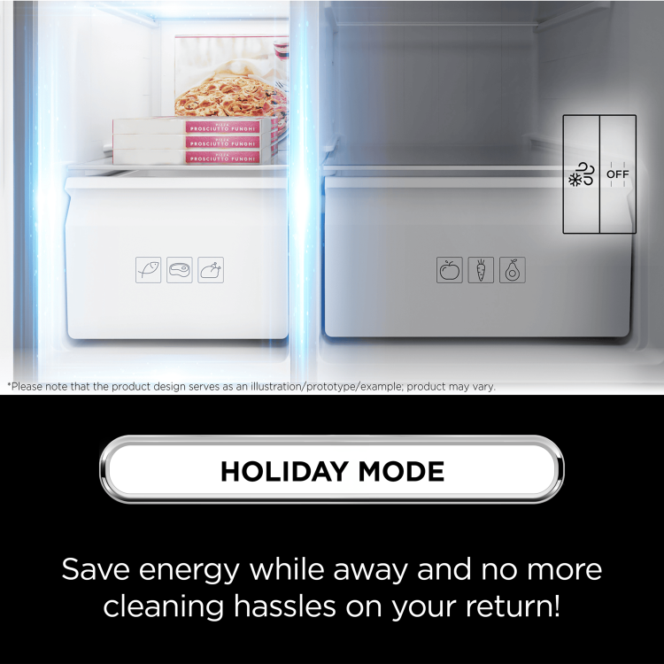 TCL 513 Litre Side-By-Side American Fridge Freezer with Water Dispenser - Stainless Steel - Image 10