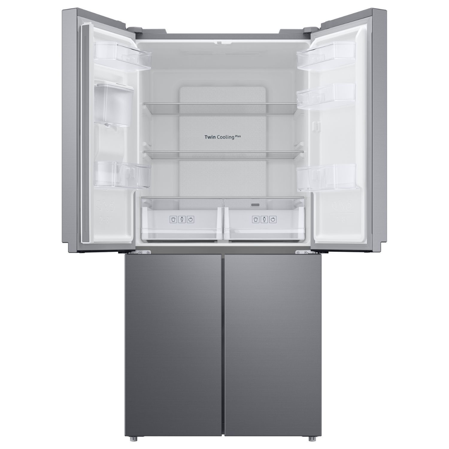 Refurbished Samsung RF48A401EM9 Freestanding 488 Litre Frost Free American Fridge Freezer with Twin Cooling Plus Silver - Image 8