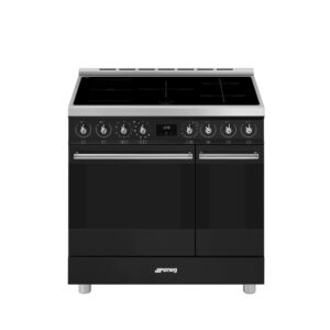 Smeg Symphony 90cm Electric Induction Range Cooker - Black