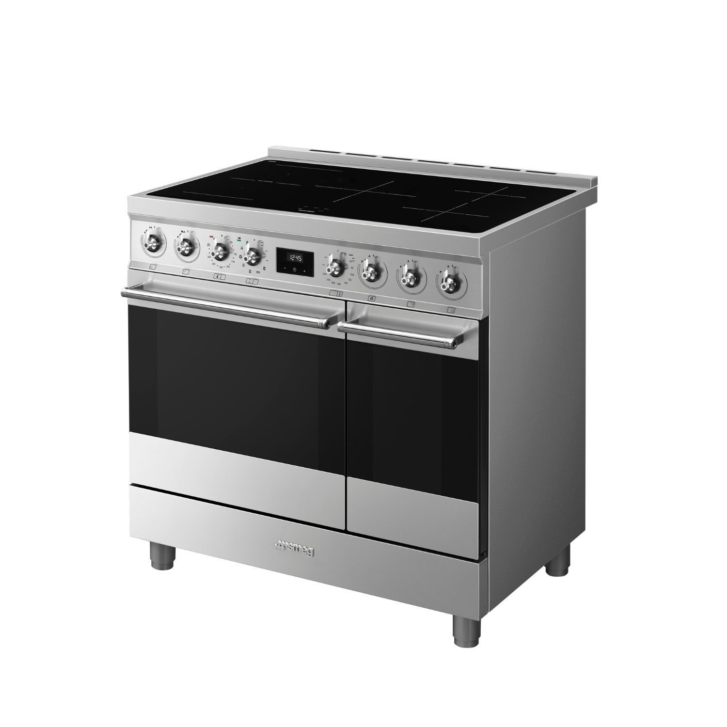 Smeg Symphony 90cm Electric Induction Range Cooker - Stainless Steel - Image 5