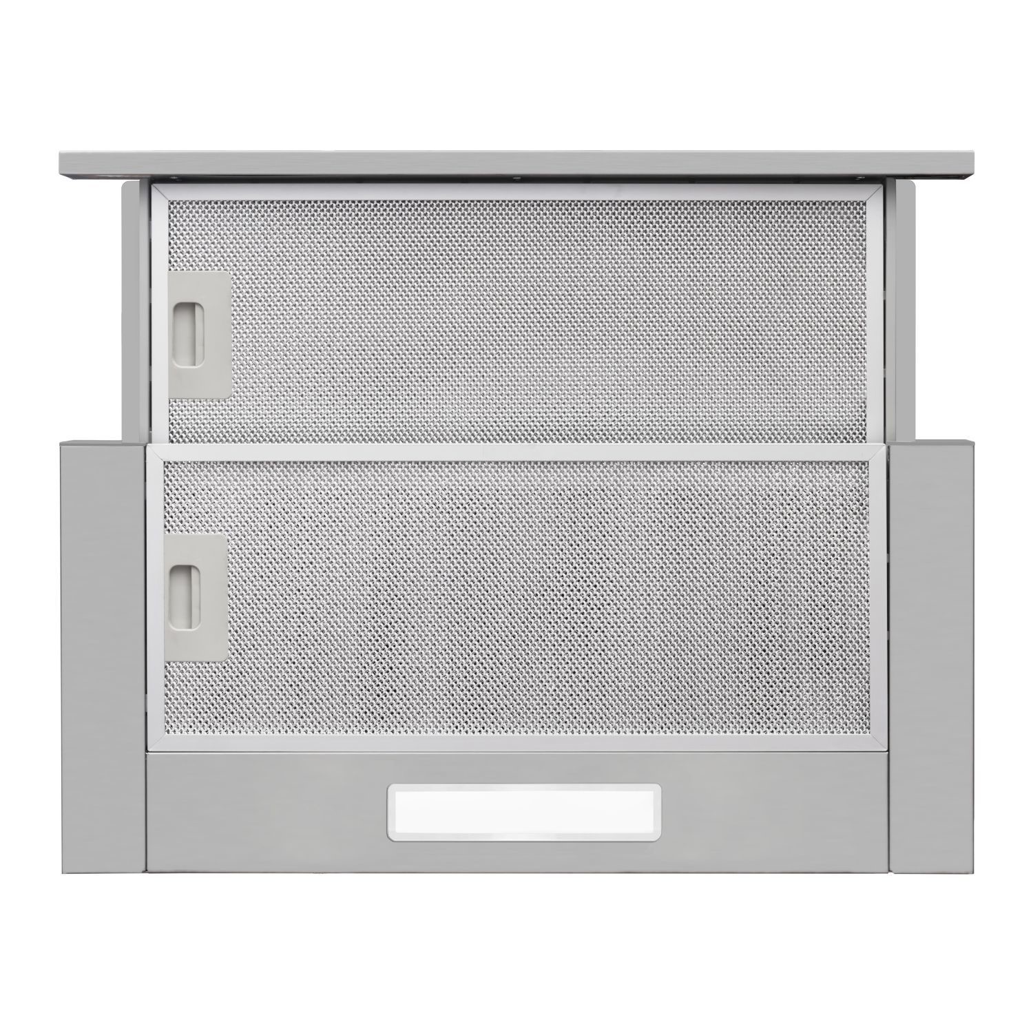 CDA 60cm Telescopic Canopy Cooker Hood - Silver