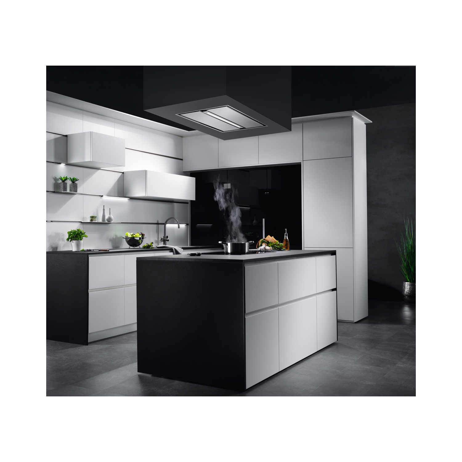 Refurbished AEG DCE5960HM 90cm Ceiling Extractor Stainless Steel - Image 3