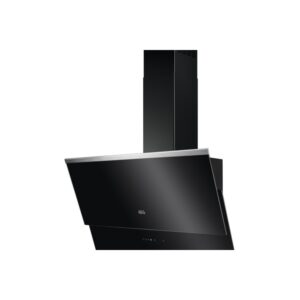 AEG 6000 Series 80cm Angled Cooker Hood - Black Glass