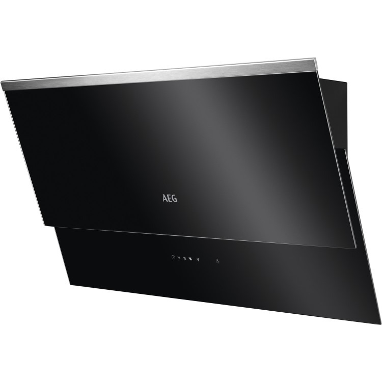 AEG 6000 Series 80cm Angled Cooker Hood - Black Glass - Image 4