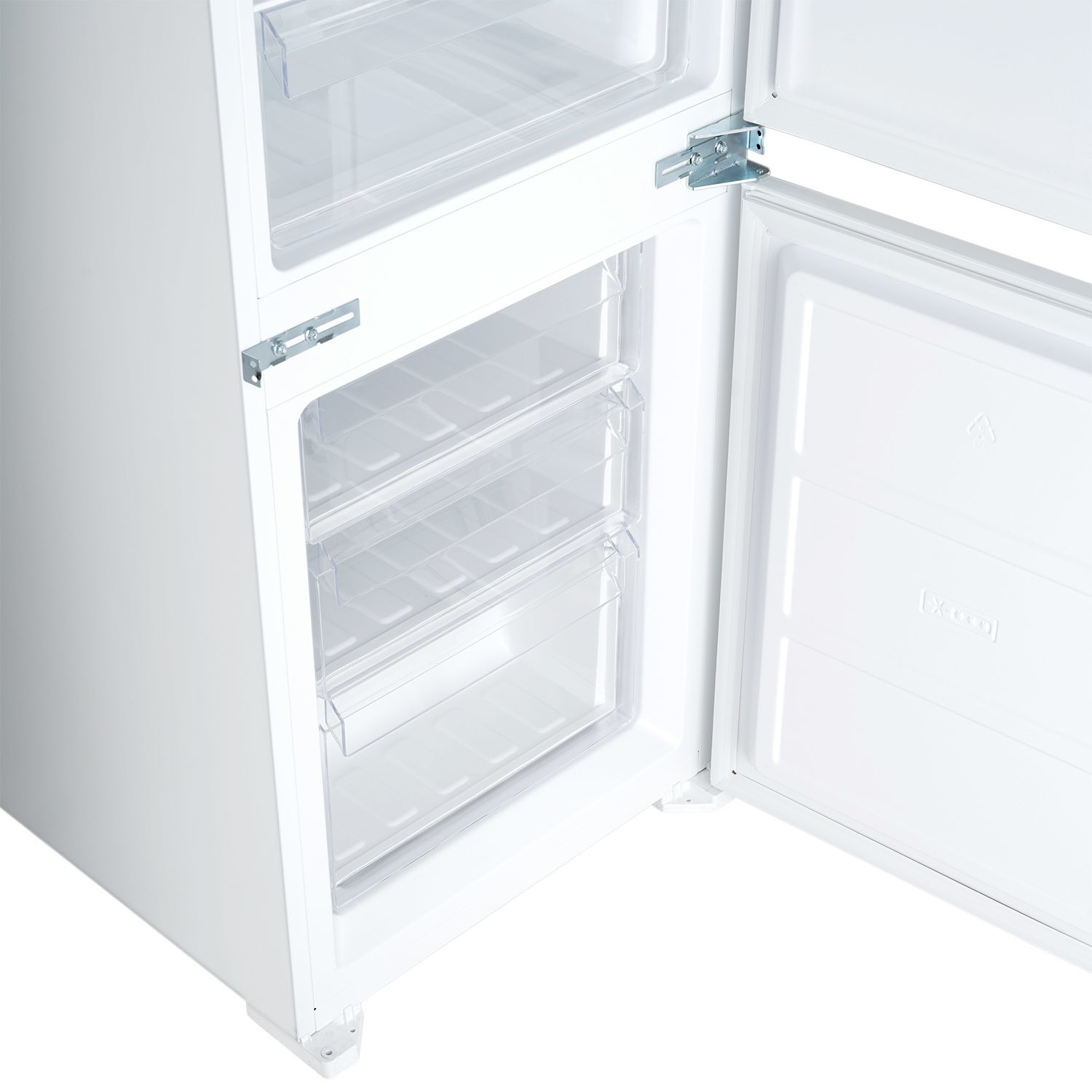 electriQ 249 Litre 70/30 Integrated Fridge Freezer - White - Image 6