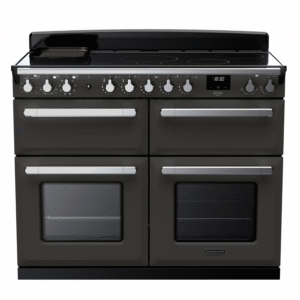 Rangemaster Estel Deluxe 110cm Induction Range Cooker - Gloss Black + Chrome