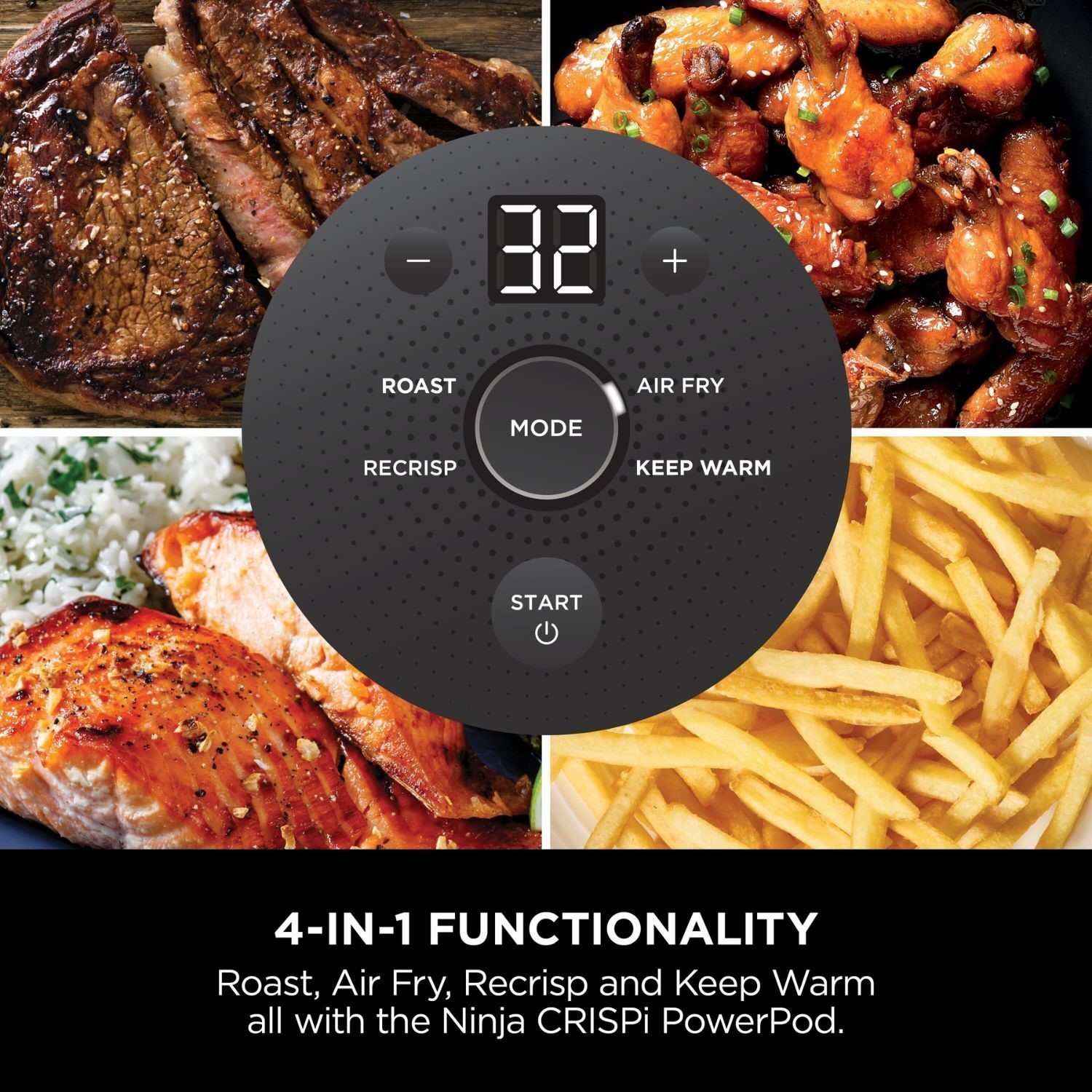 Ninja CRISPi 4-in1 Portable Air Fryer - Cyberspace Blue - Image 6