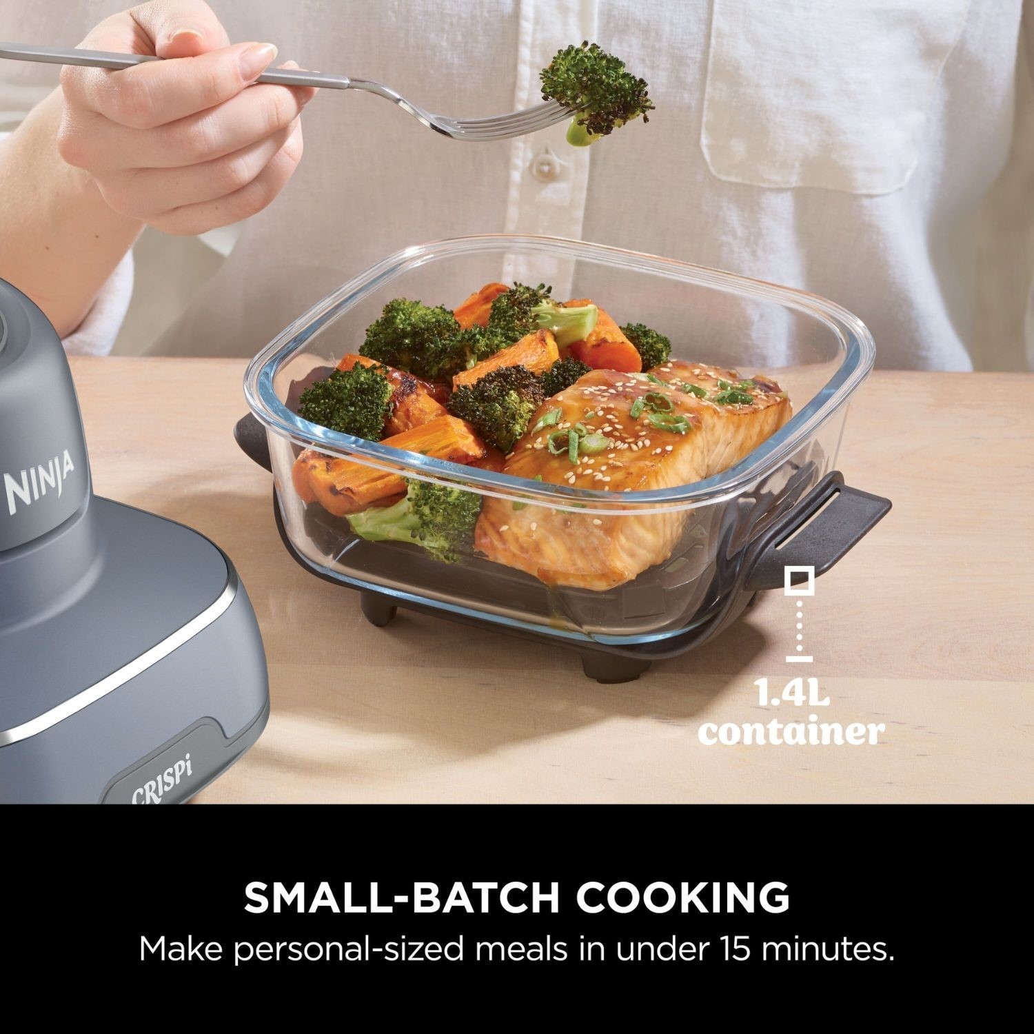 Ninja CRISPi 4-in1 Portable Air Fryer - Cyberspace Blue - Image 5