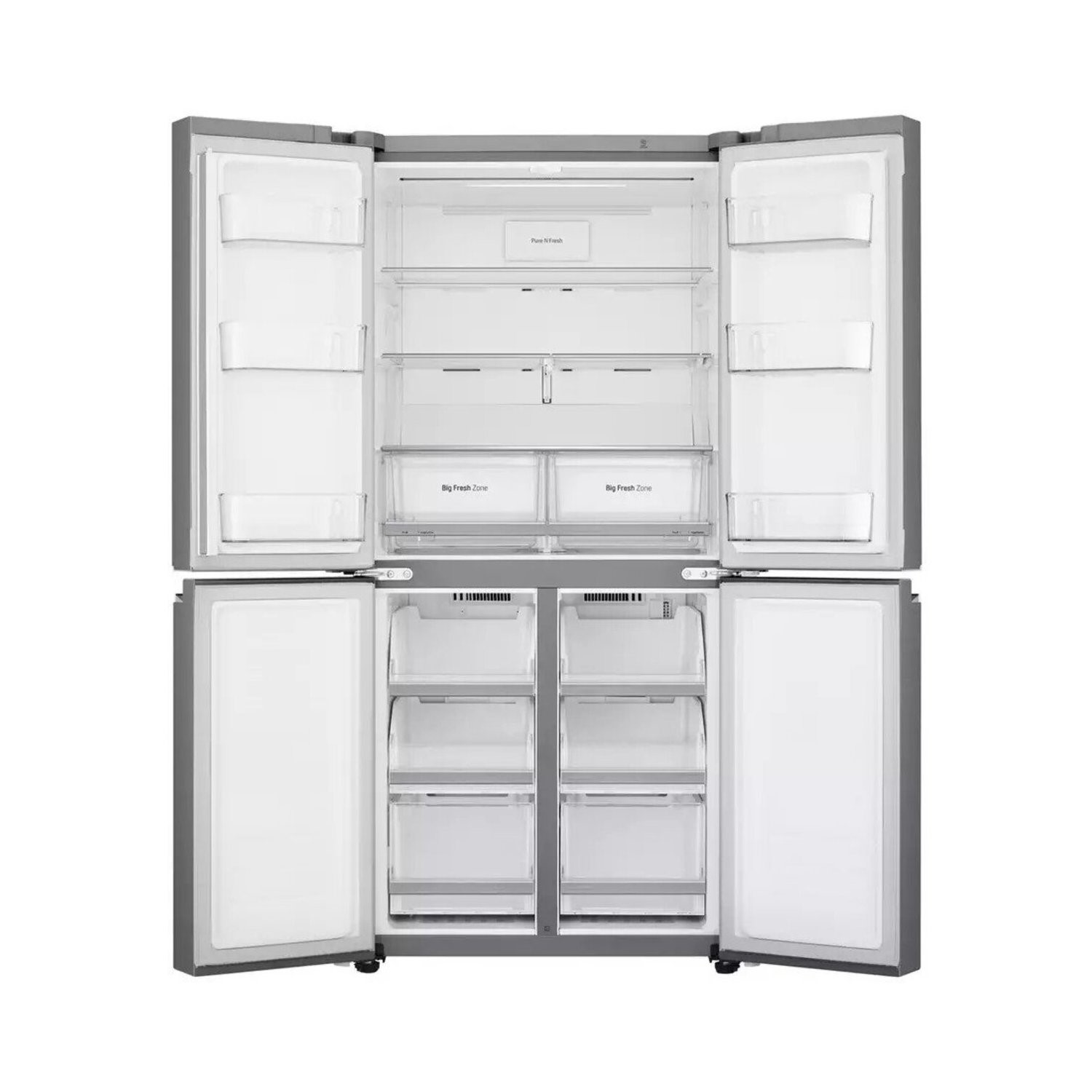 LG 530 Litre Four Door American Fridge Freezer - Silver - Image 6