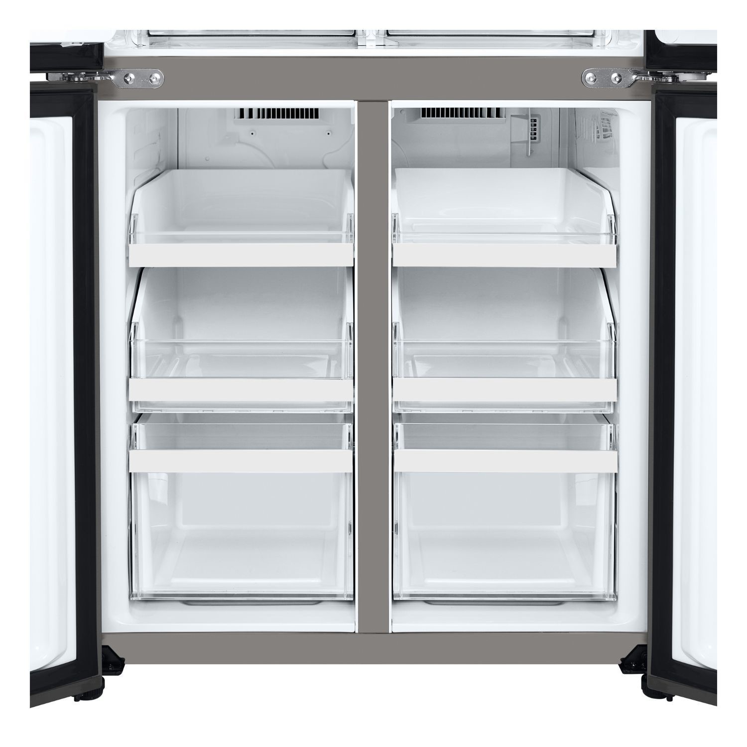 LG NatureFRESH 530 Litre Four Door American Fridge Freezer - Prime Silver - Image 2