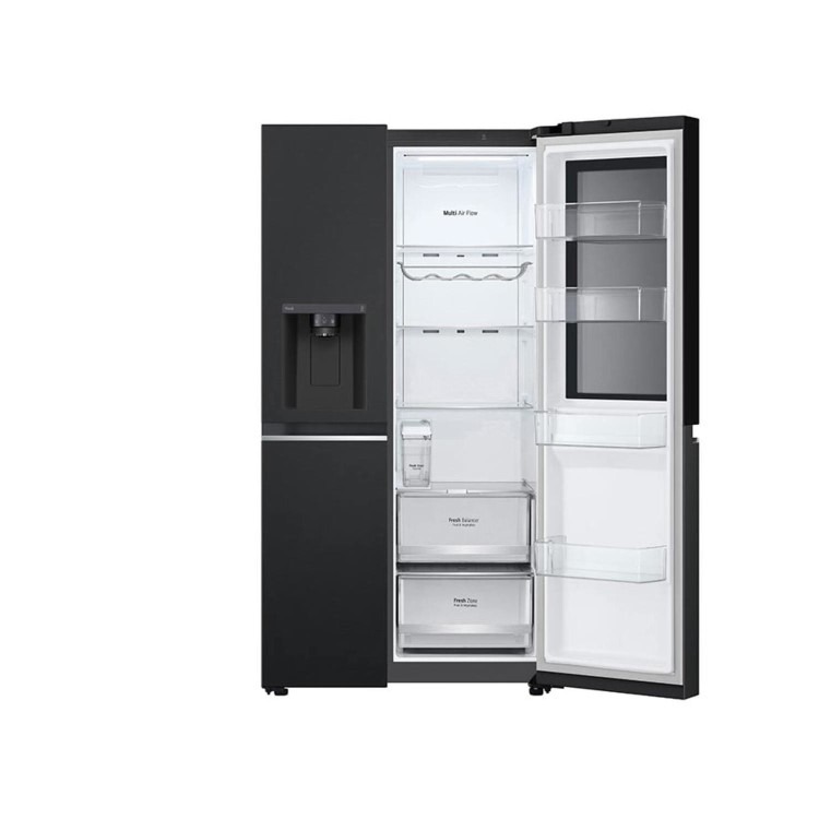 Refurbished LG InstaView GSGV81EPLD Freestanding 635 Litre Frost Free American Fridge Freezer Black - Image 5
