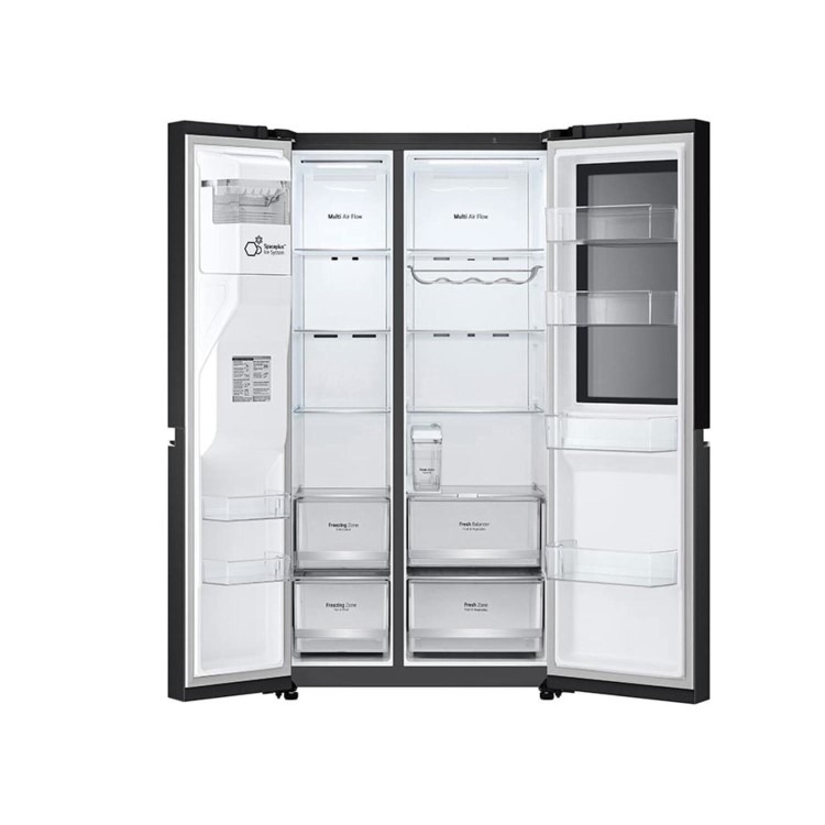 Refurbished LG InstaView GSGV81EPLD Freestanding 635 Litre Frost Free American Fridge Freezer Black - Image 7