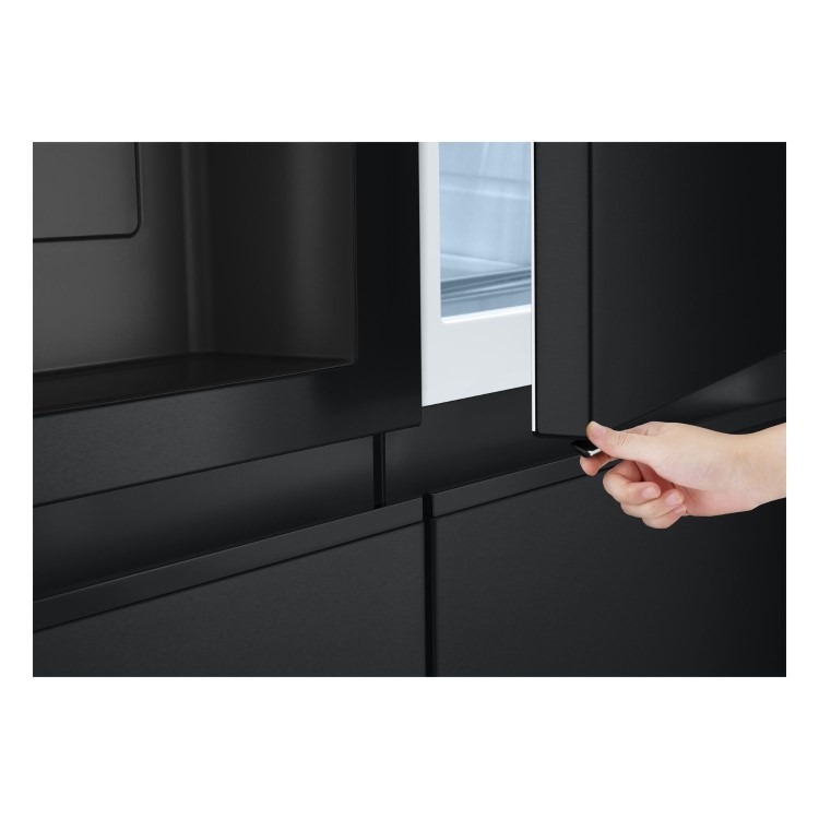 LG NatureFRESH 638 Litre Side-By-Side American Fridge Freezer - Matte Black - Image 7