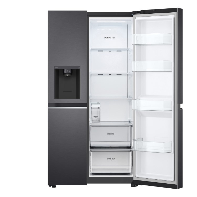 LG NatureFRESH 635 Litre Side-by-Side American Fridge Freezer - Matte Black - Image 11