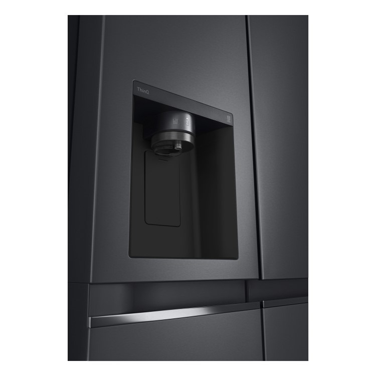 LG NatureFRESH 635 Litre Side-by-Side American Fridge Freezer - Matte Black - Image 12