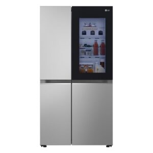LG InstaView 655 Litre Side-by-Side American Fridge Freezer - Prime Silver