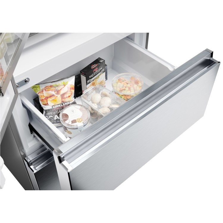 Haier FD 70 Series 5 444 Litre French Style American Fridge Freezer - Platinum Inox - Image 10