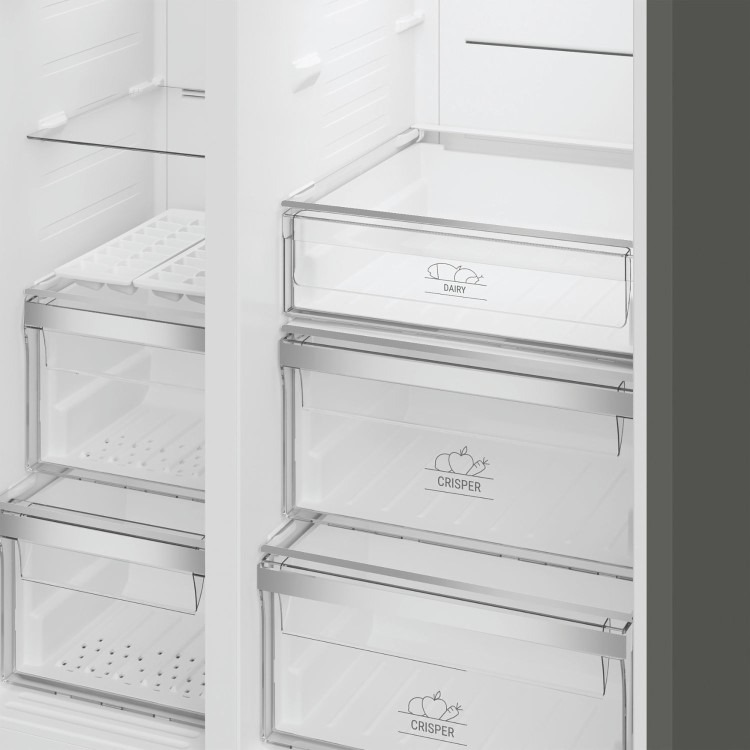 Hotpoint 588 Litre Side-By-Side American Fridge Freezer - Stainless Steel - Image 6