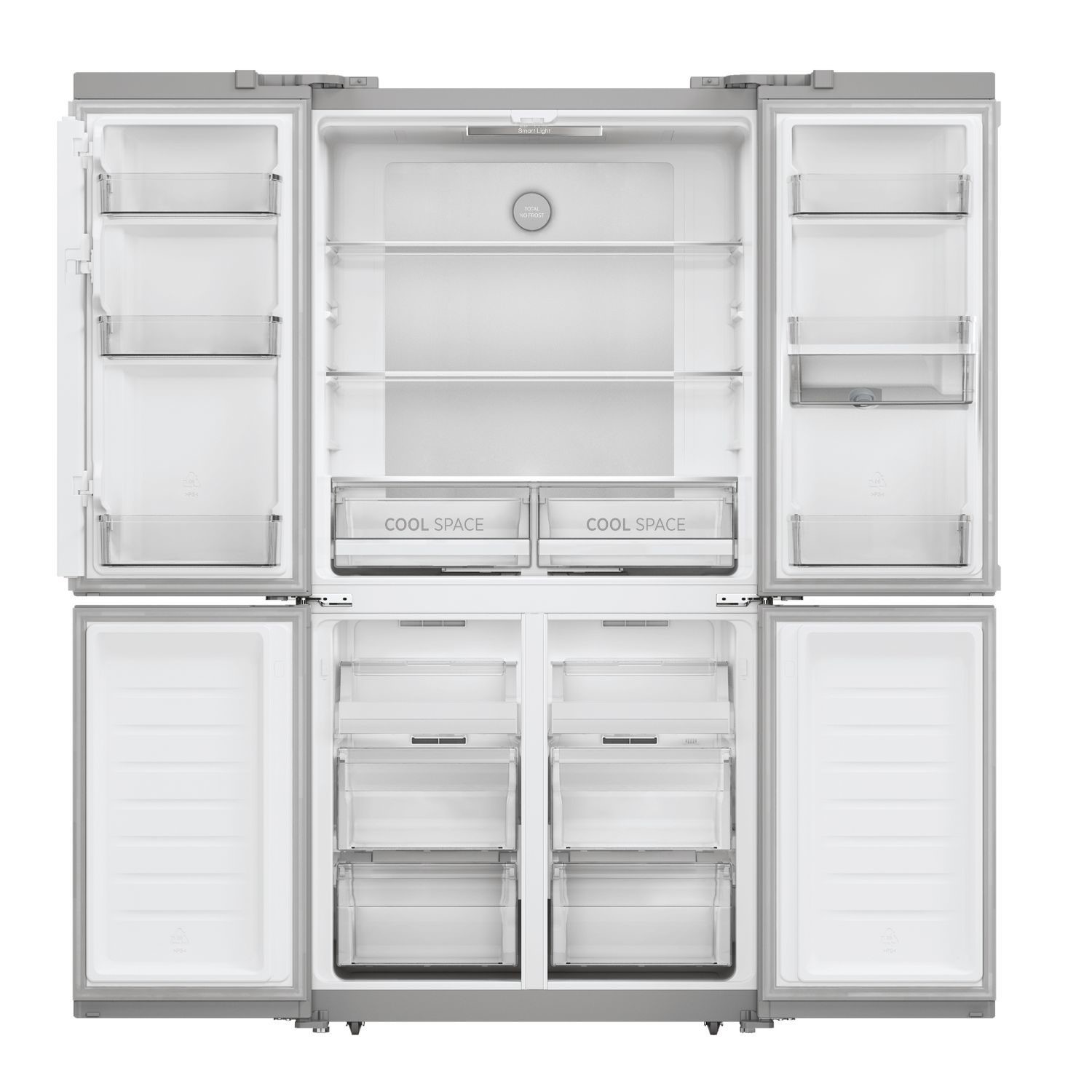 Hoover H-Fridge 700 563 Litre Four Door American Fridge Freezer - Silver - Image 7