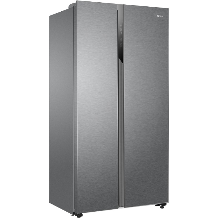 Haier 528 Litre Side-By-Side American Fridge Freezer - Silver - Image 3