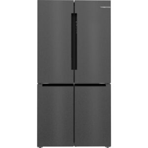 Refurbished Bosch Series 6 KFN96AXEA 605 Litre Frost Free American Fridge Freezer With Multiflow Black Stainless Steel