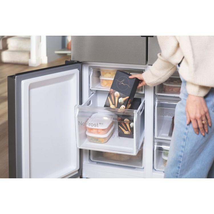 Bosch Series 4 605 Litre Four Door Freestanding Fridge Freezer - EasyClean Stainless Steel - Image 6