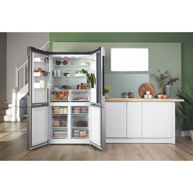 Bosch Series 4 605 Litre Four Door Freestanding Fridge Freezer - EasyClean Stainless Steel - Image 7