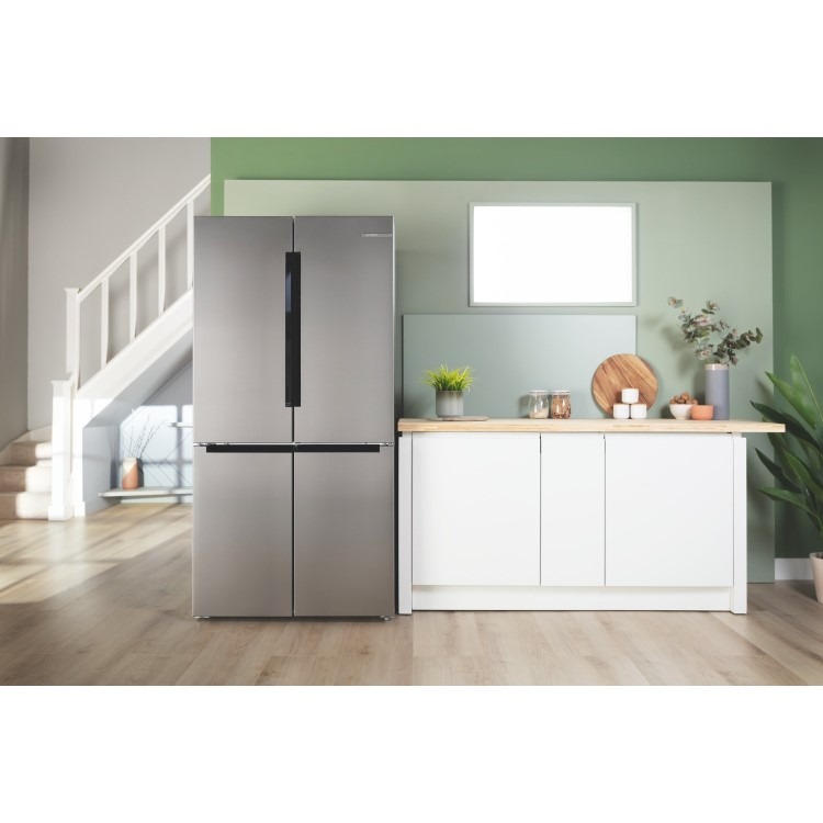 Bosch Series 4 605 Litre Four Door Freestanding Fridge Freezer - EasyClean Stainless Steel - Image 8