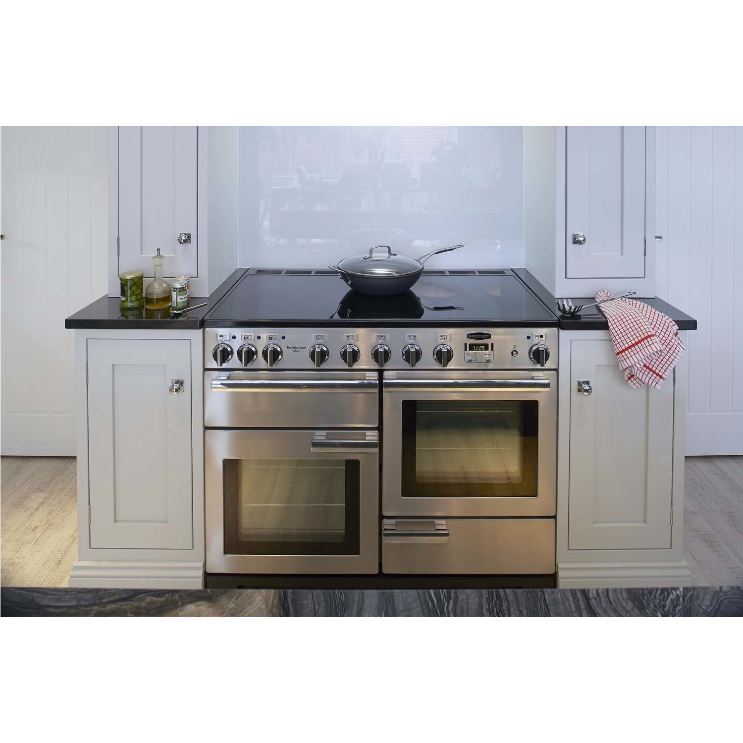 Rangemaster Professional Deluxe 110cm Electric Induction Range Cooker - Stainless Steel - Image 5