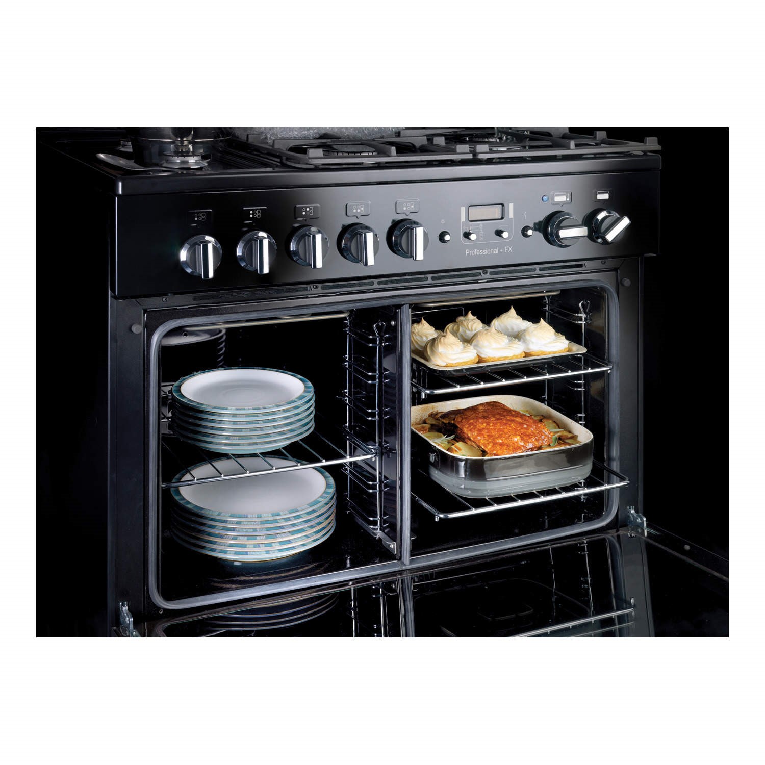 Rangemaster Professional Plus FX 90cm Electric Induction Range Cooker - Black - Image 7