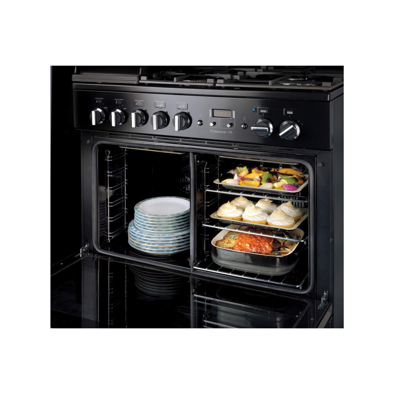 Rangemaster Professional Plus FX 90cm Electric Induction Range Cooker - Black - Image 8