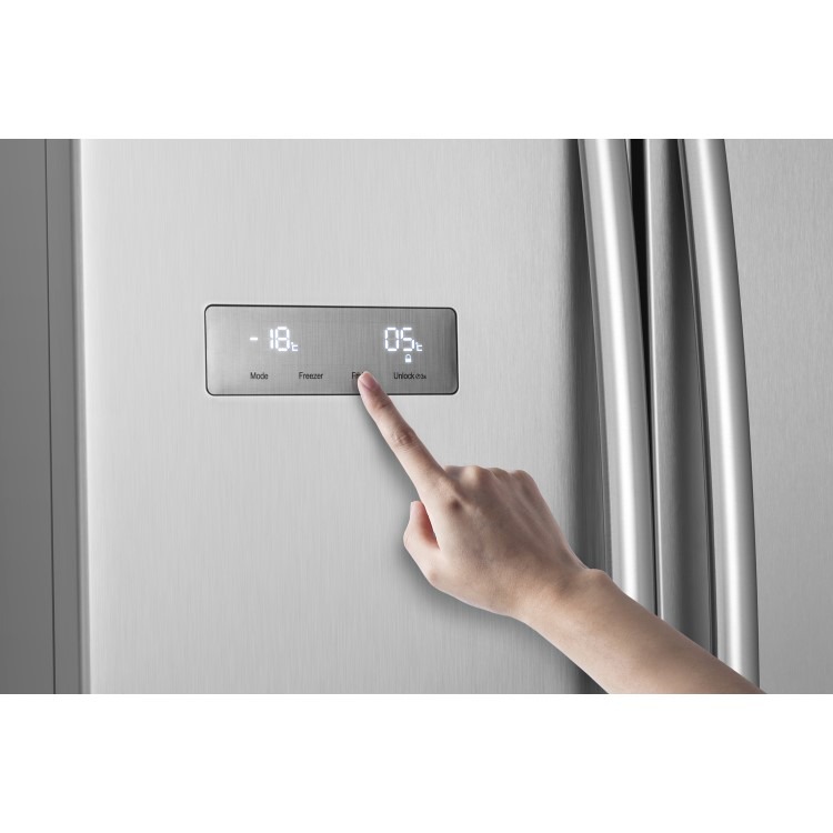 Hisense 578 Litre Side-By-Side American Fridge Freezer -Silver - Image 5