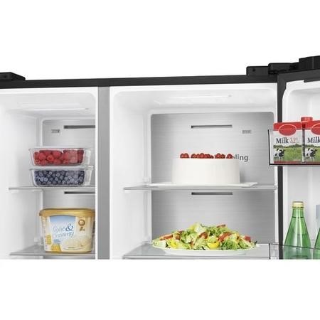 Hisense Pureflat Infinite 632 Litre Side-by-Side American Fridge Freezer - Black - Image 7