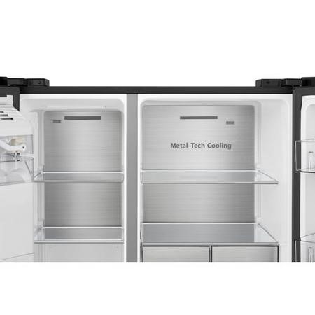 Hisense Pureflat Infinite 632 Litre Side-by-Side American Fridge Freezer - Black - Image 9