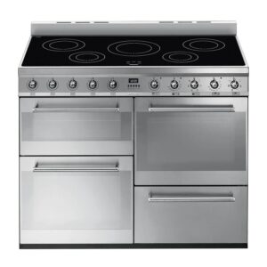 Refurbished Smeg SYD4110I Symphony 110cm Electric Range Cooker with Induction Hob Stainless Steel