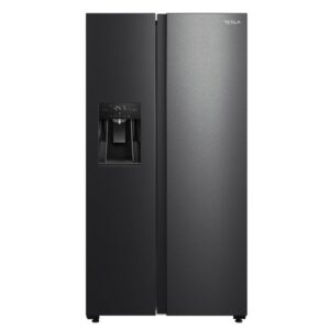 Tesla 569 Litre Side-By-Side American Fridge Freezer - Dark Inox