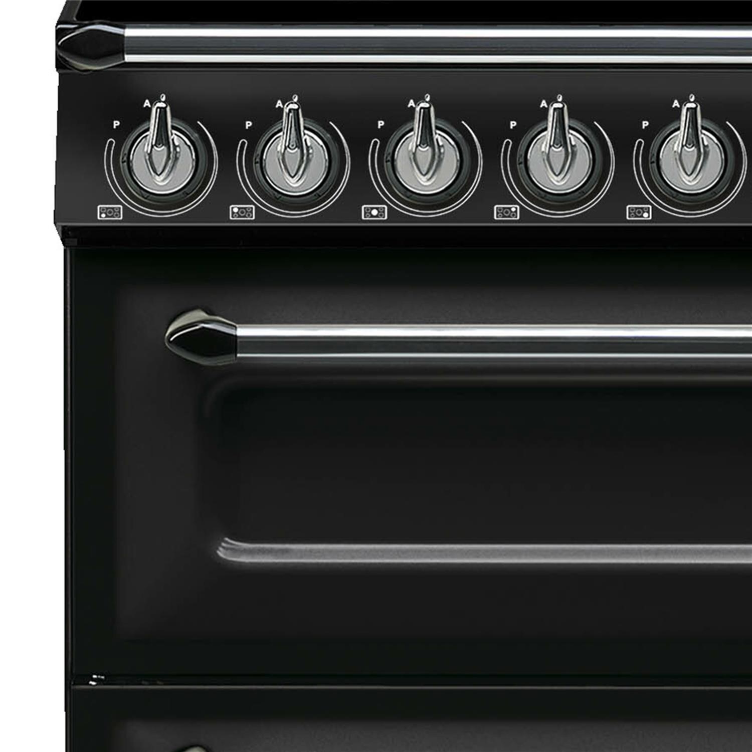Smeg Victoria 90cm Electric Range Cooker - Black - Image 3