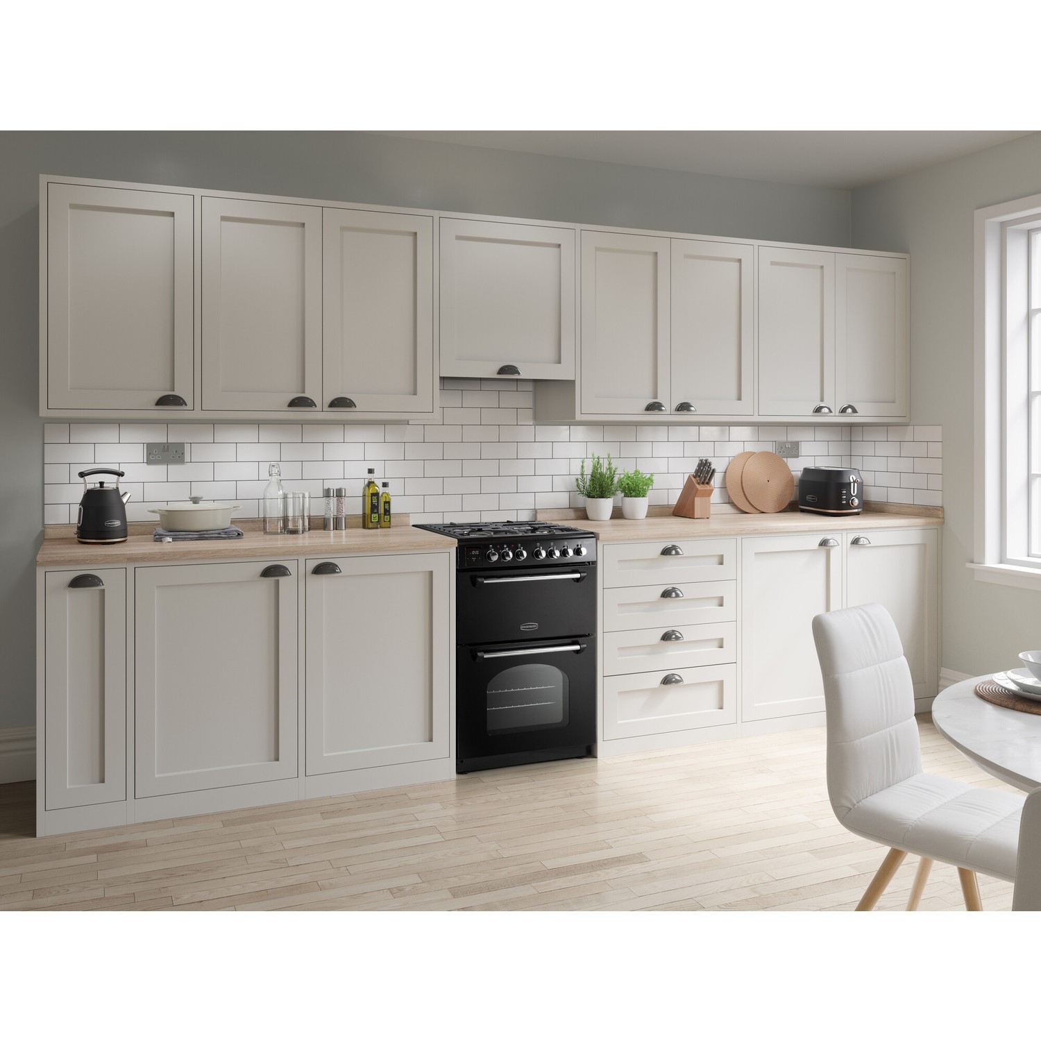 Rangemaster Classic 60cm Gas Cooker - Black - Image 7