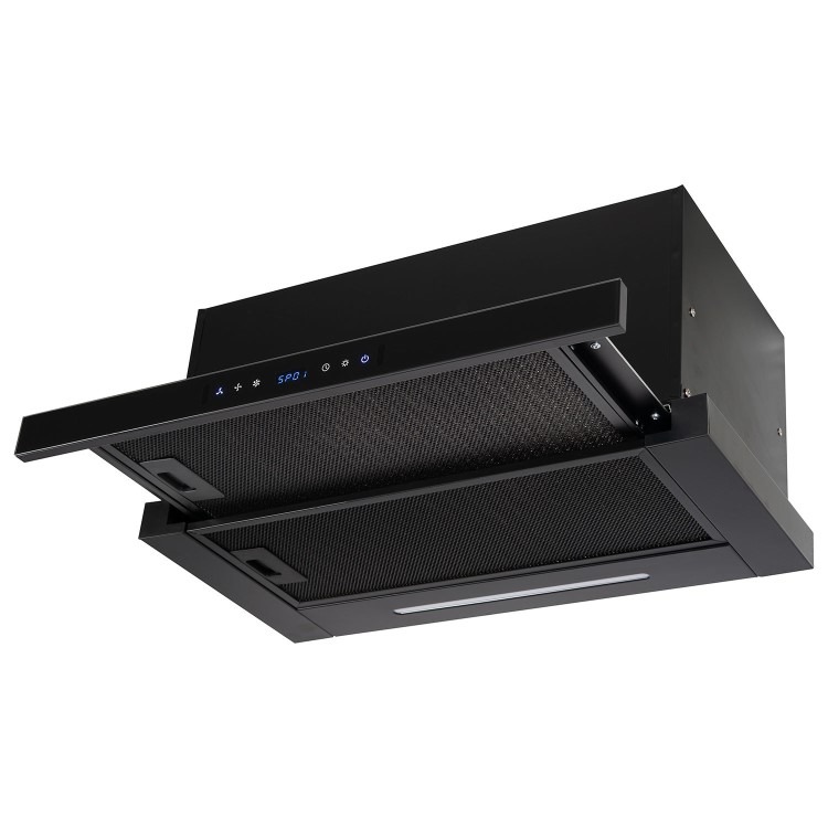 electriQ 60cm Telescopic Cooker Hood with Auto Opening - Image 4