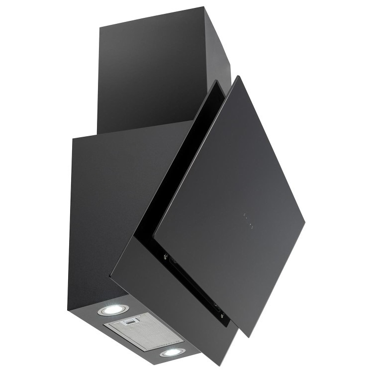 electriQ 90cm Angled Cooker Hood with Gesture Control - Black - Image 4