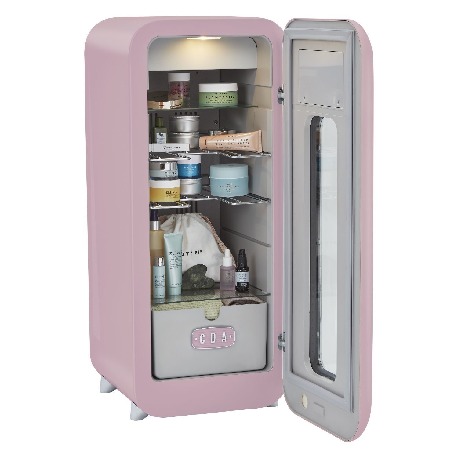 CDA Nancy Tea Rose 13 Bottle Capacity Single Zone Freestanding Retro Wine Cooler - Pink - Image 5