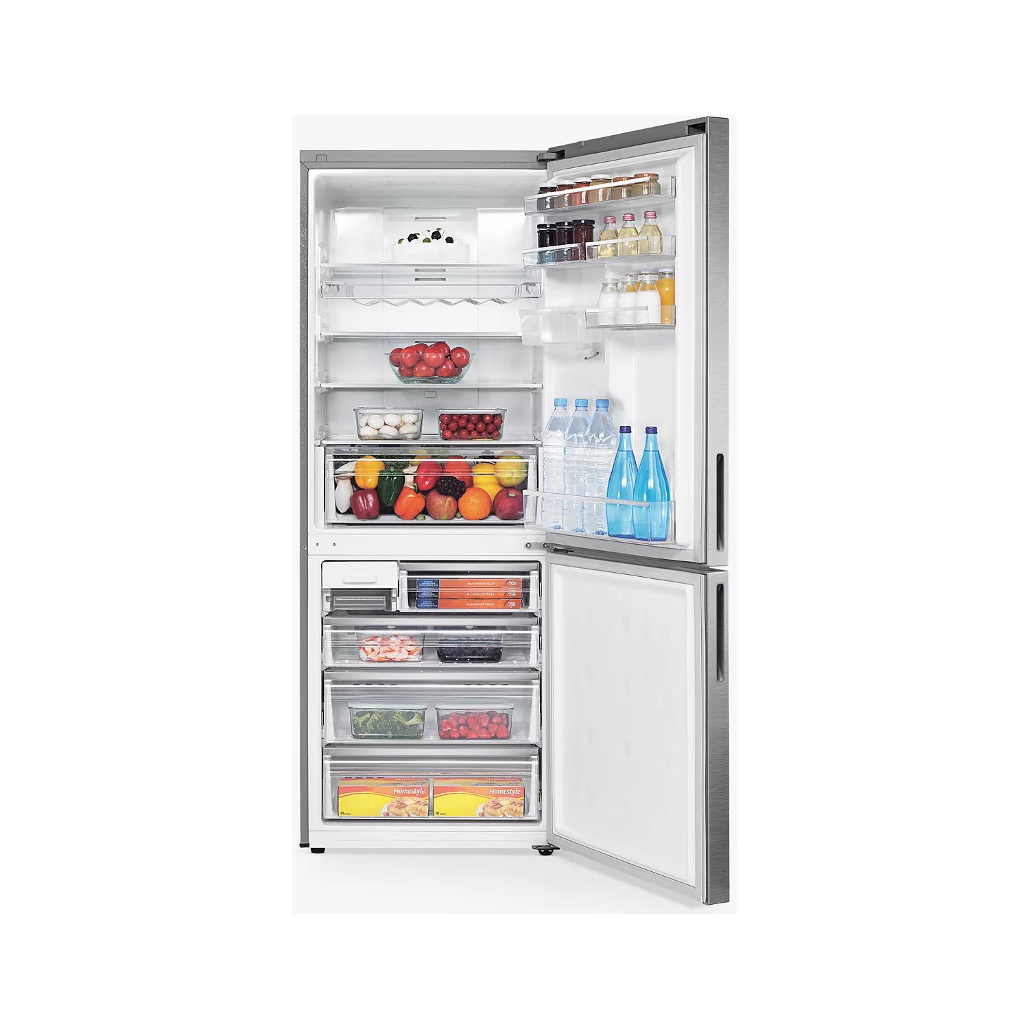 Refurbished Samsung Series 6 RL4363SBASL Freestanding 432 Litre Frost Free 70/30 Fridge Freezer Silver - Image 3