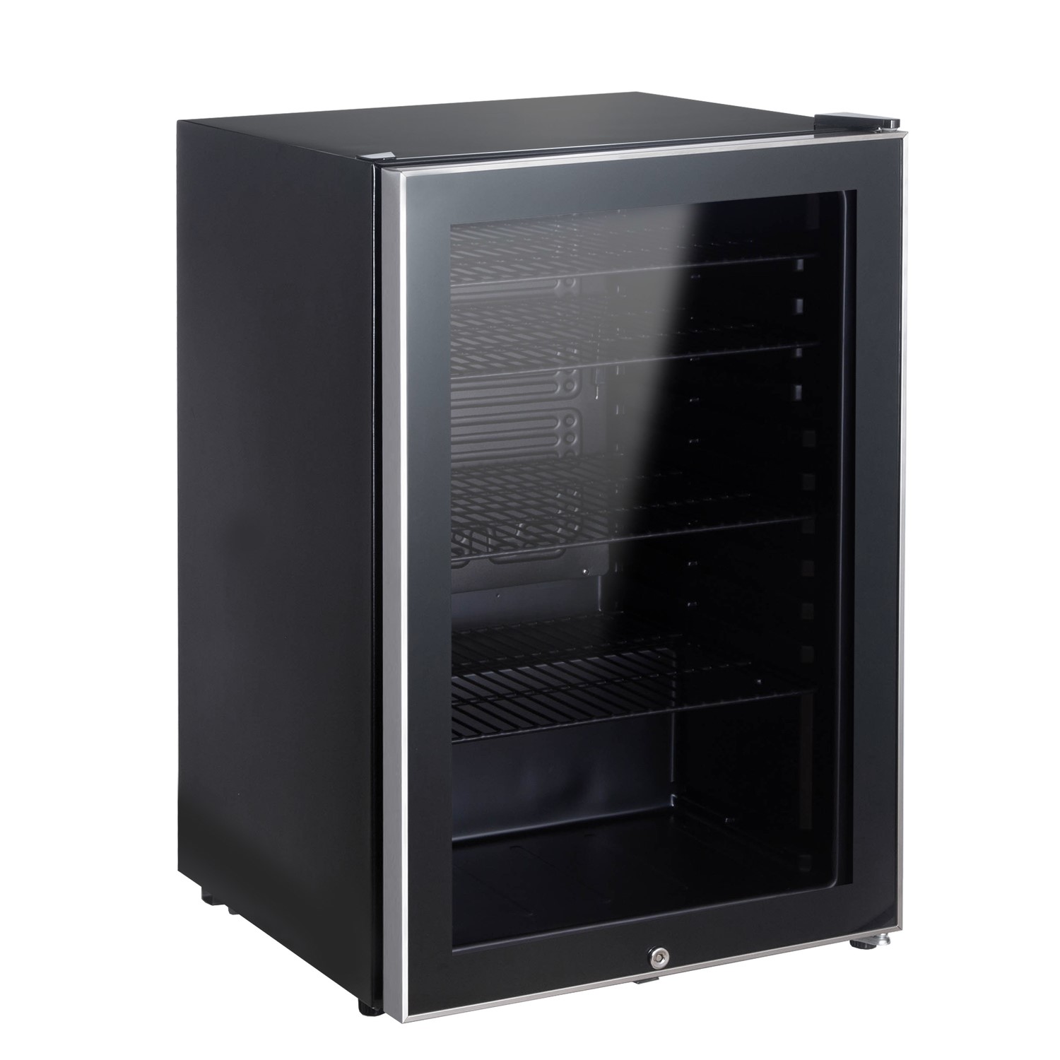 electriQ 115 Litre Drinks Fridge - Black with Stainless Steel Trim - Image 6