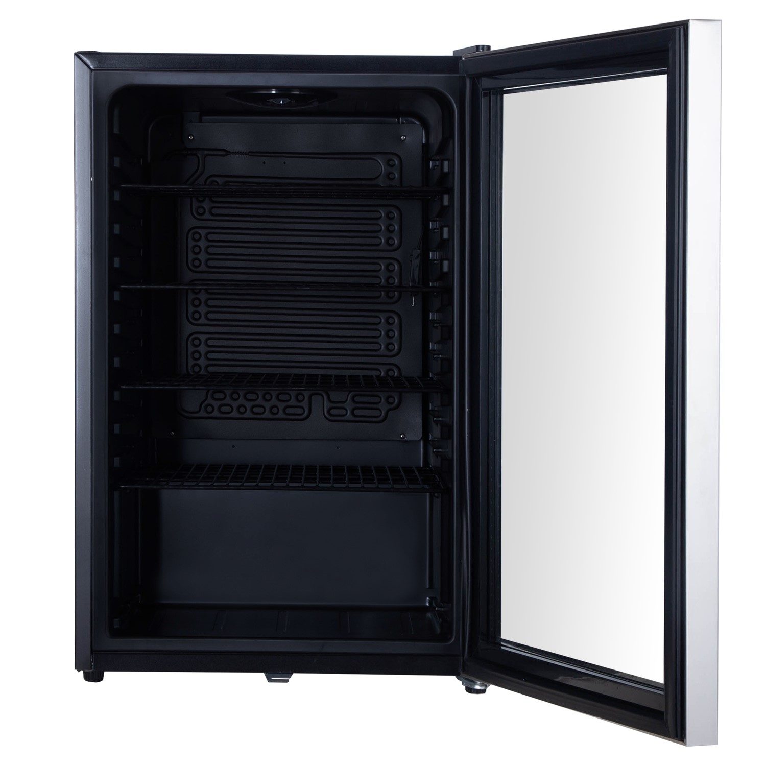 electriQ 115 Litre Drinks Fridge - Black with Stainless Steel Trim - Image 4