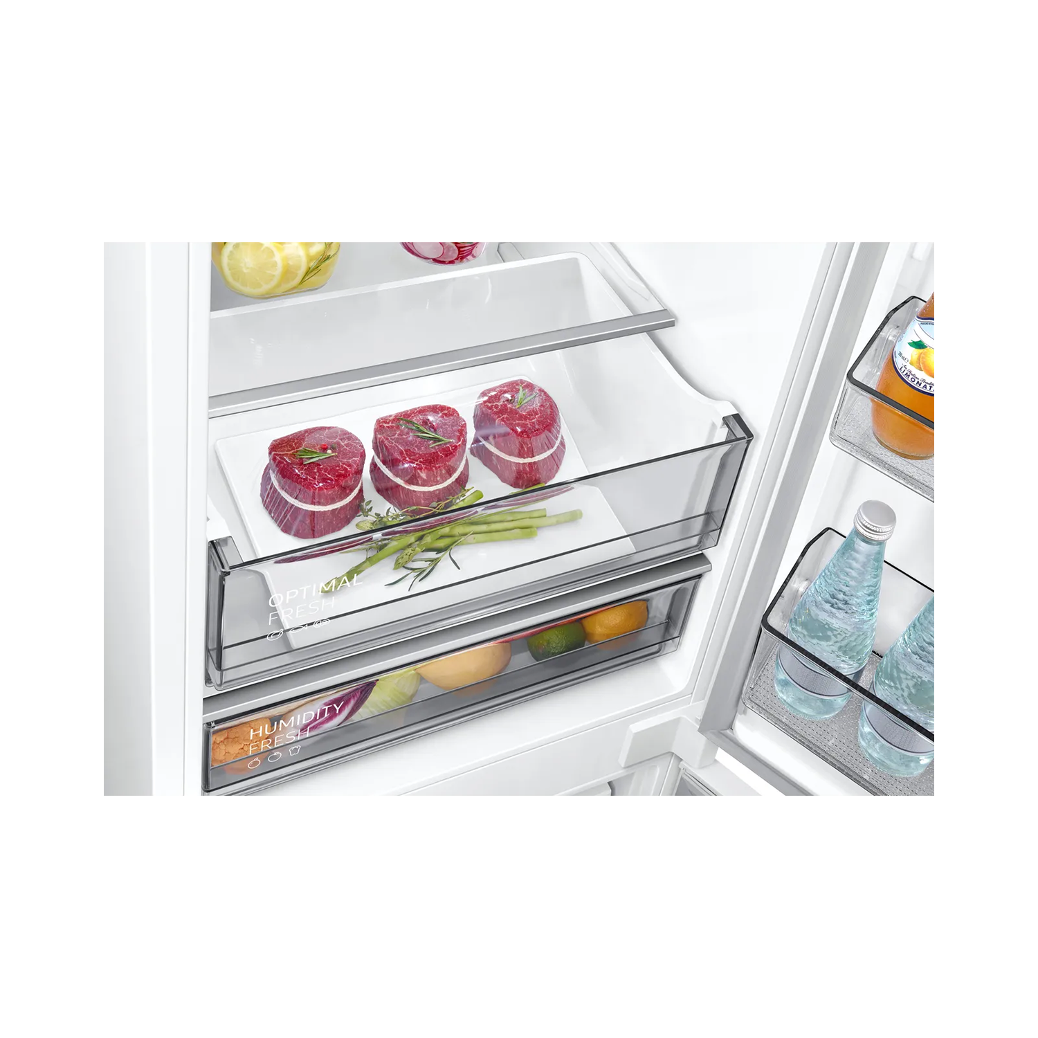 Refurbished Samsung BRB26705DWW Integrated 264 Litre 70/30 Frost Free Fridge Freezer White - Image 3