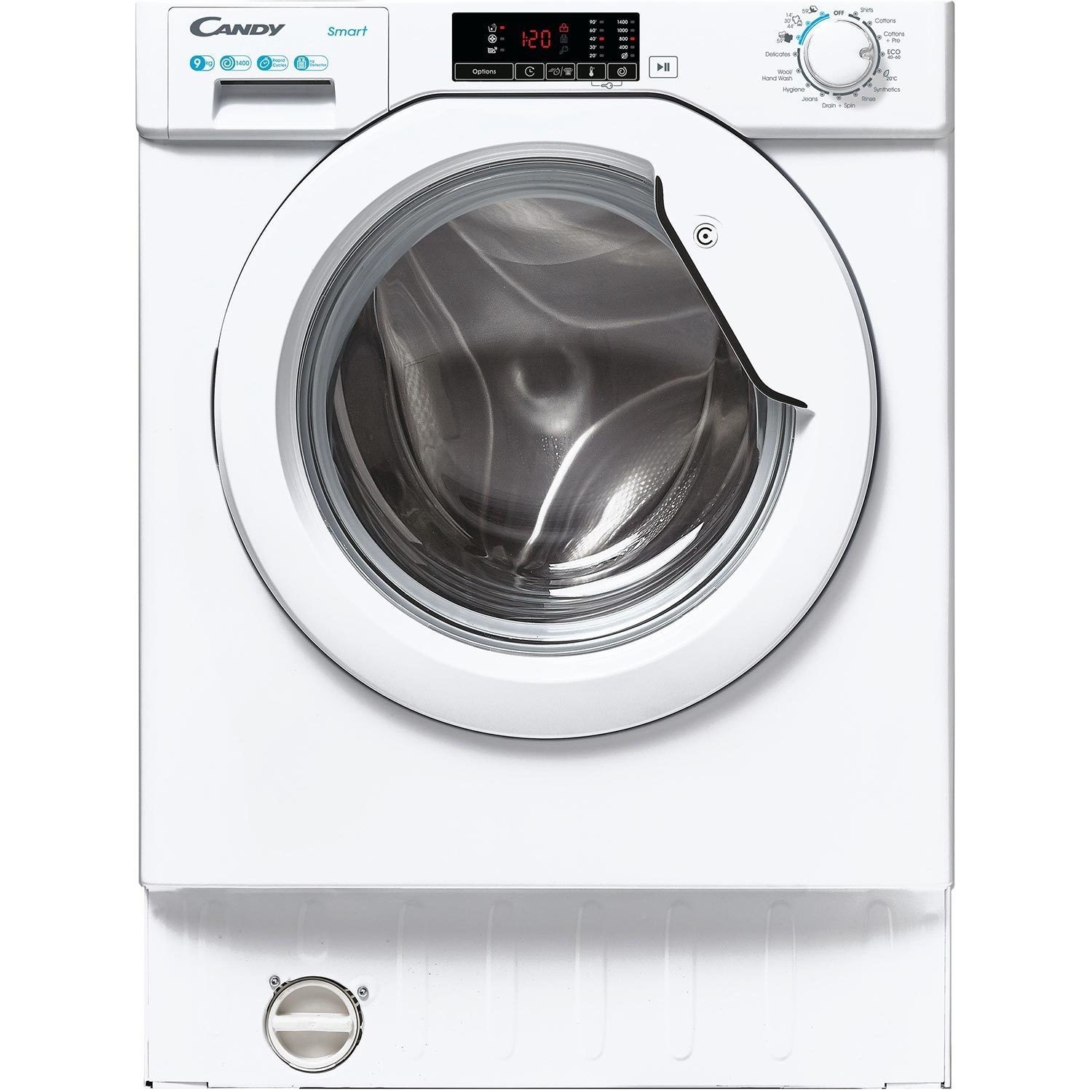 Candy Smart 9kg 1400rpm Integrated Washing Machine - White