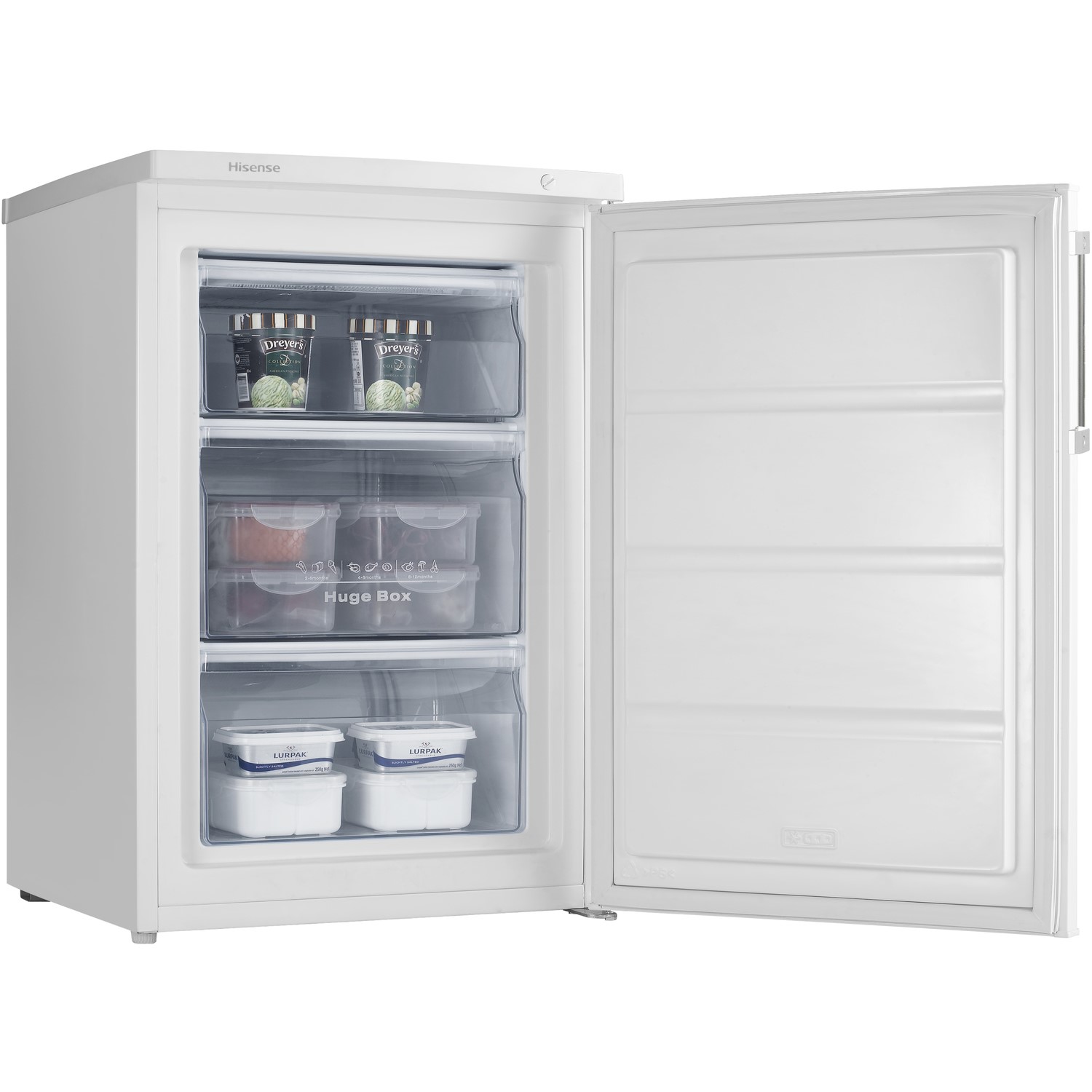 Hisense 85 Litre Freestanding Undercounter Freezer - White - Image 5