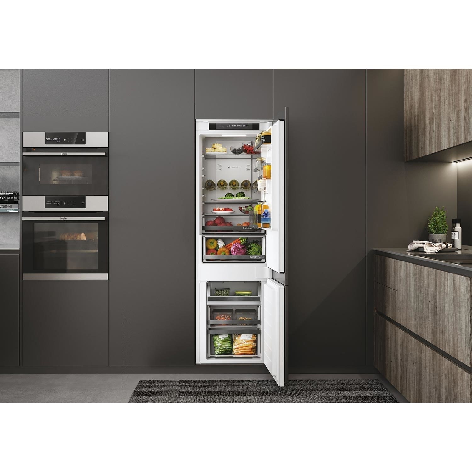 Refurbished Haier HBW5518EK Integrated 248 Litre 70/30 Frost Free Fridge Freezer - Image 9