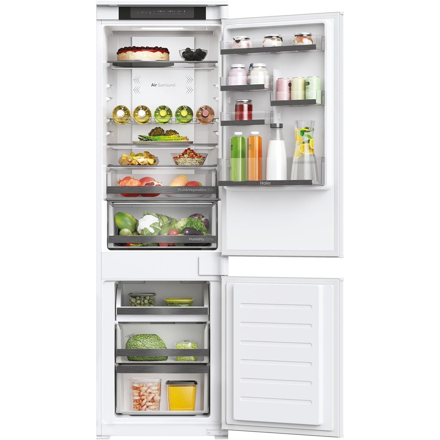 Refurbished Haier HBW5518EK Integrated 248 Litre 70/30 Frost Free Fridge Freezer - Image 2