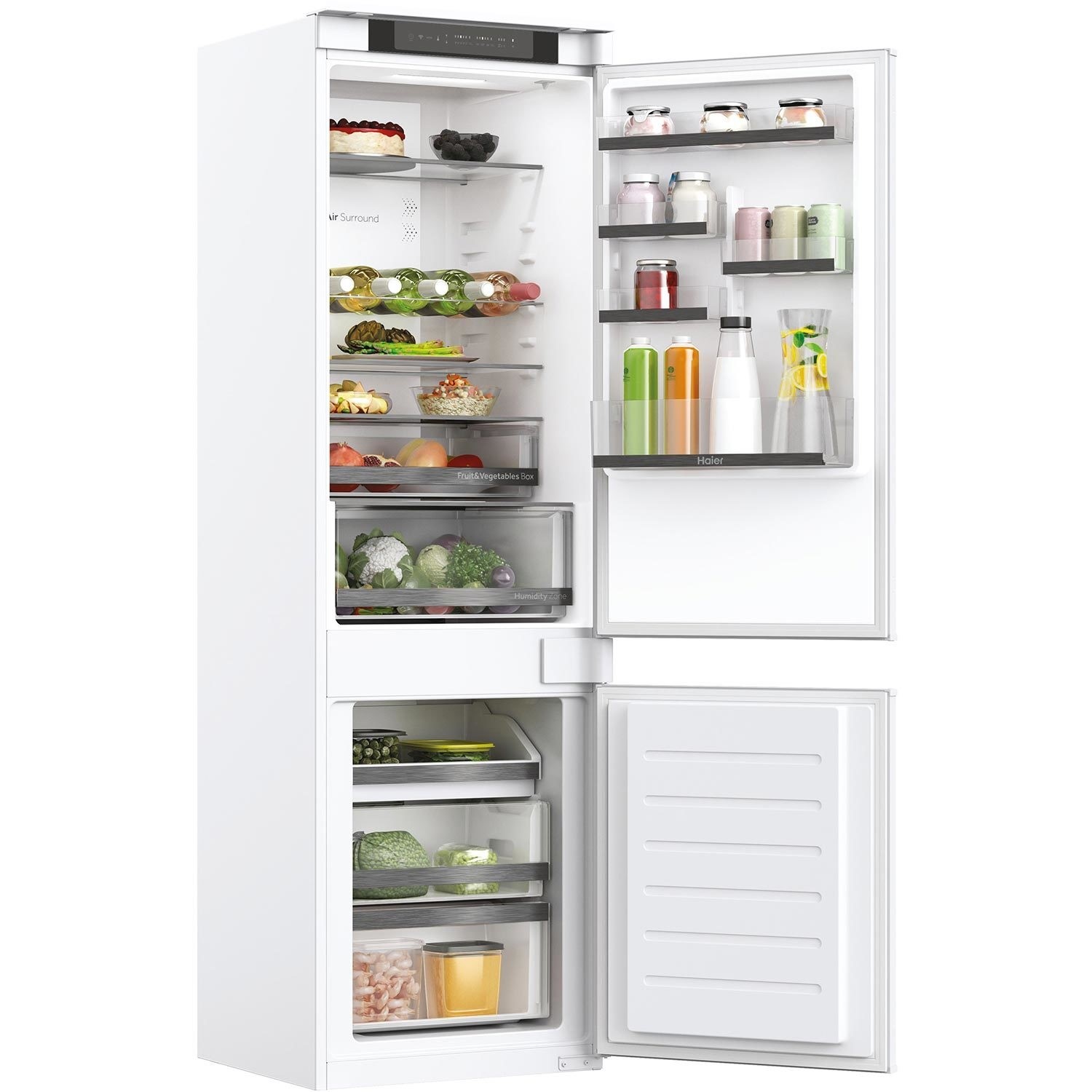 Refurbished Haier HBW5518EK Integrated 248 Litre 70/30 Frost Free Fridge Freezer - Image 3
